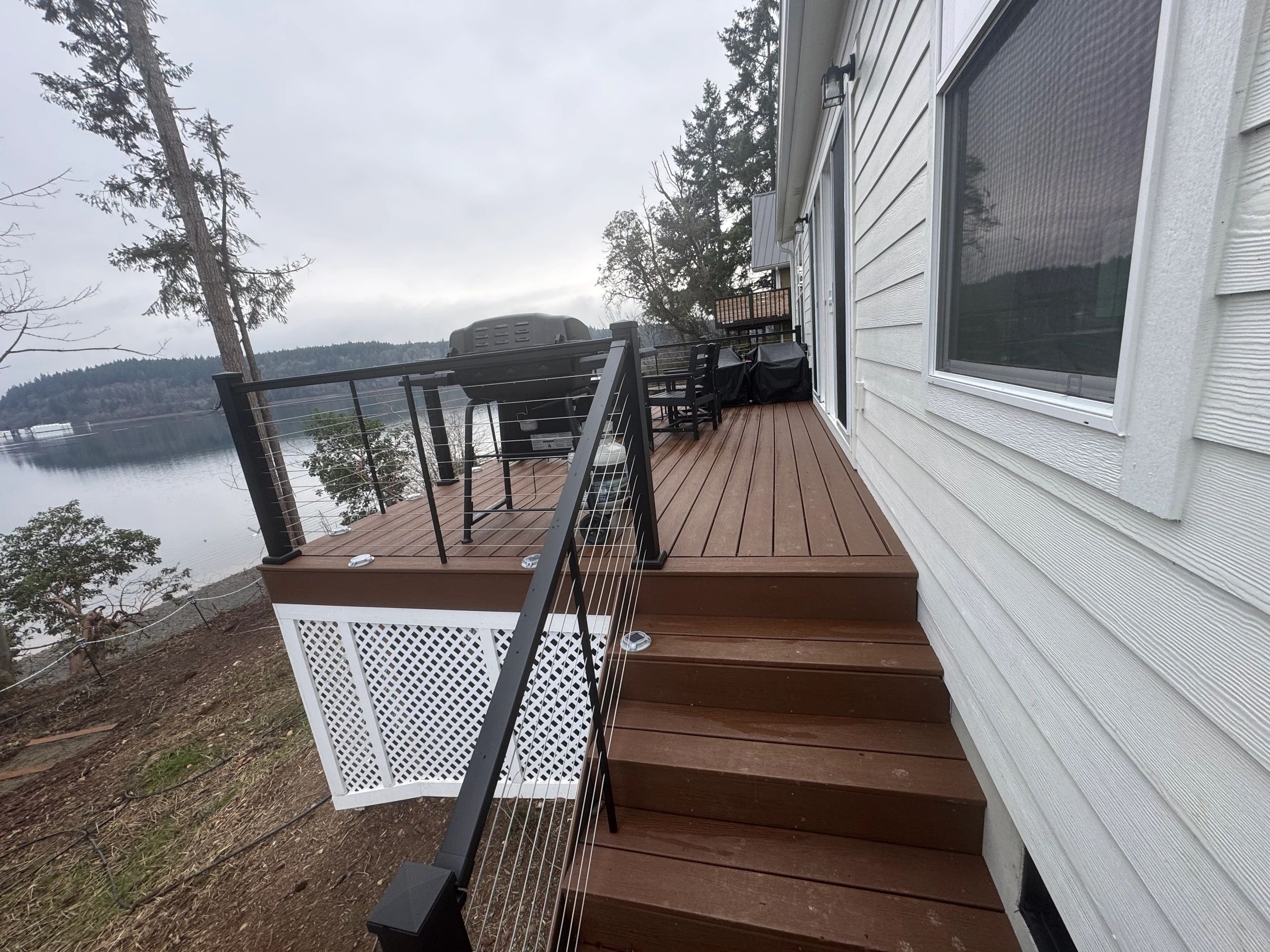 Lakeside deck project